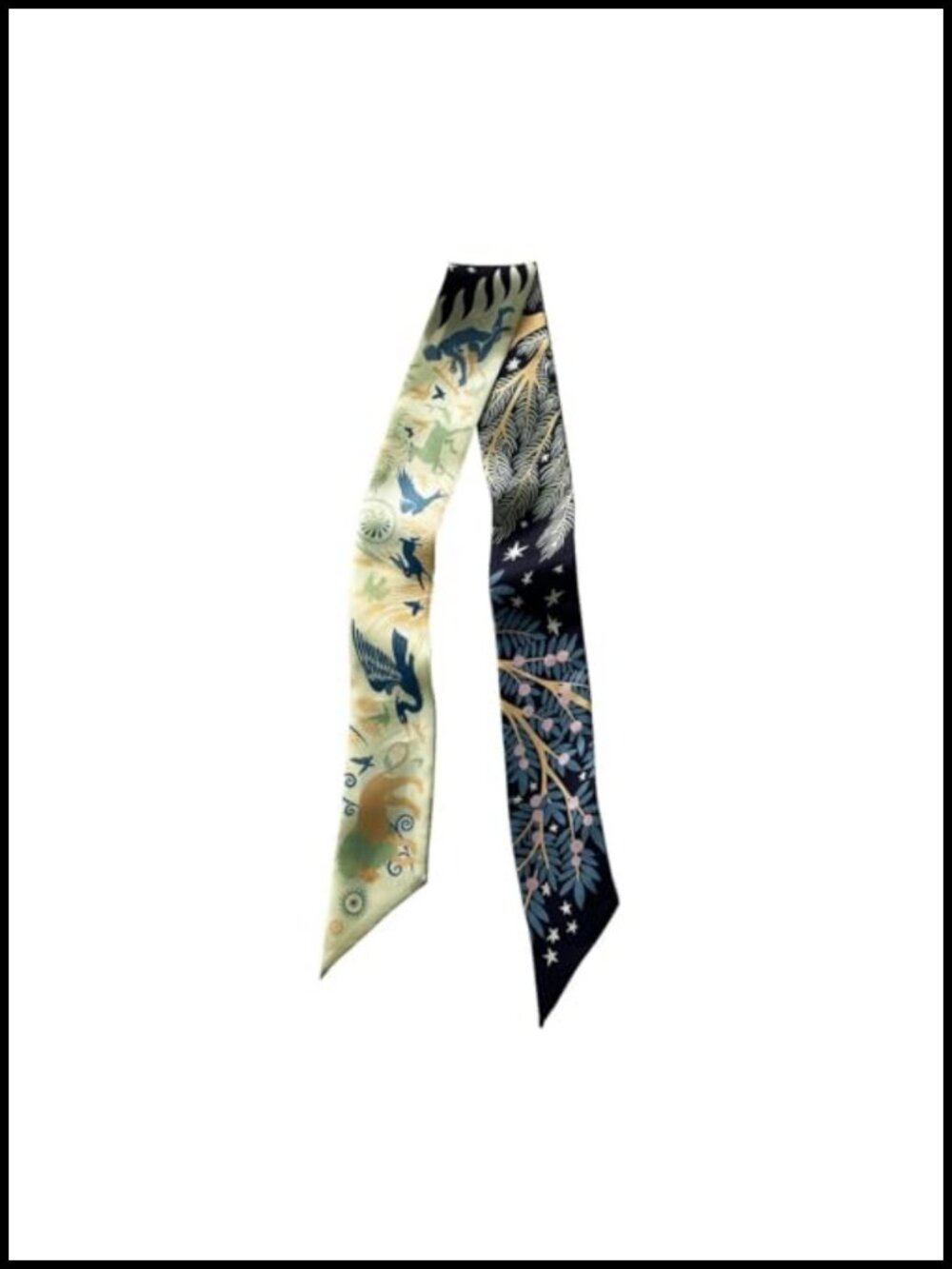 100% Mulberry Silk Skinny Scarf Hair Tie Handbag Wrap Neckerchief